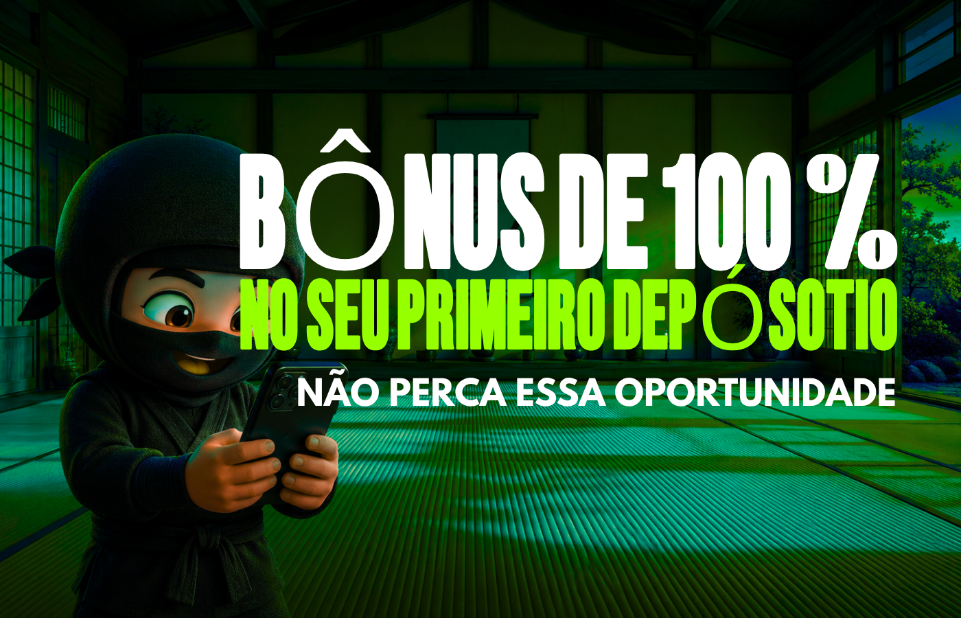 Bônus de 100% no seu primeiro depósito — Não perca essa oportunidade